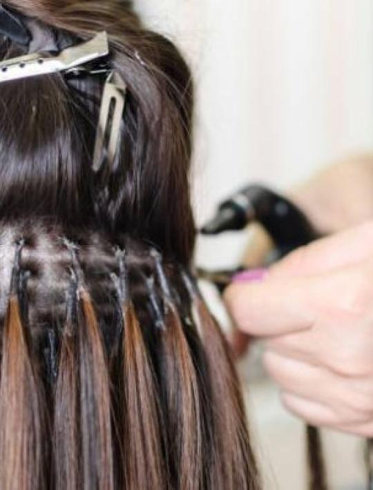 Keratin-Haarverlängerungen